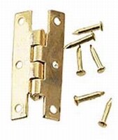 "H" HINGE BRASS 2paar
