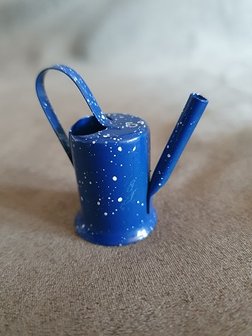 Gieter blauw emaille poppenhuis